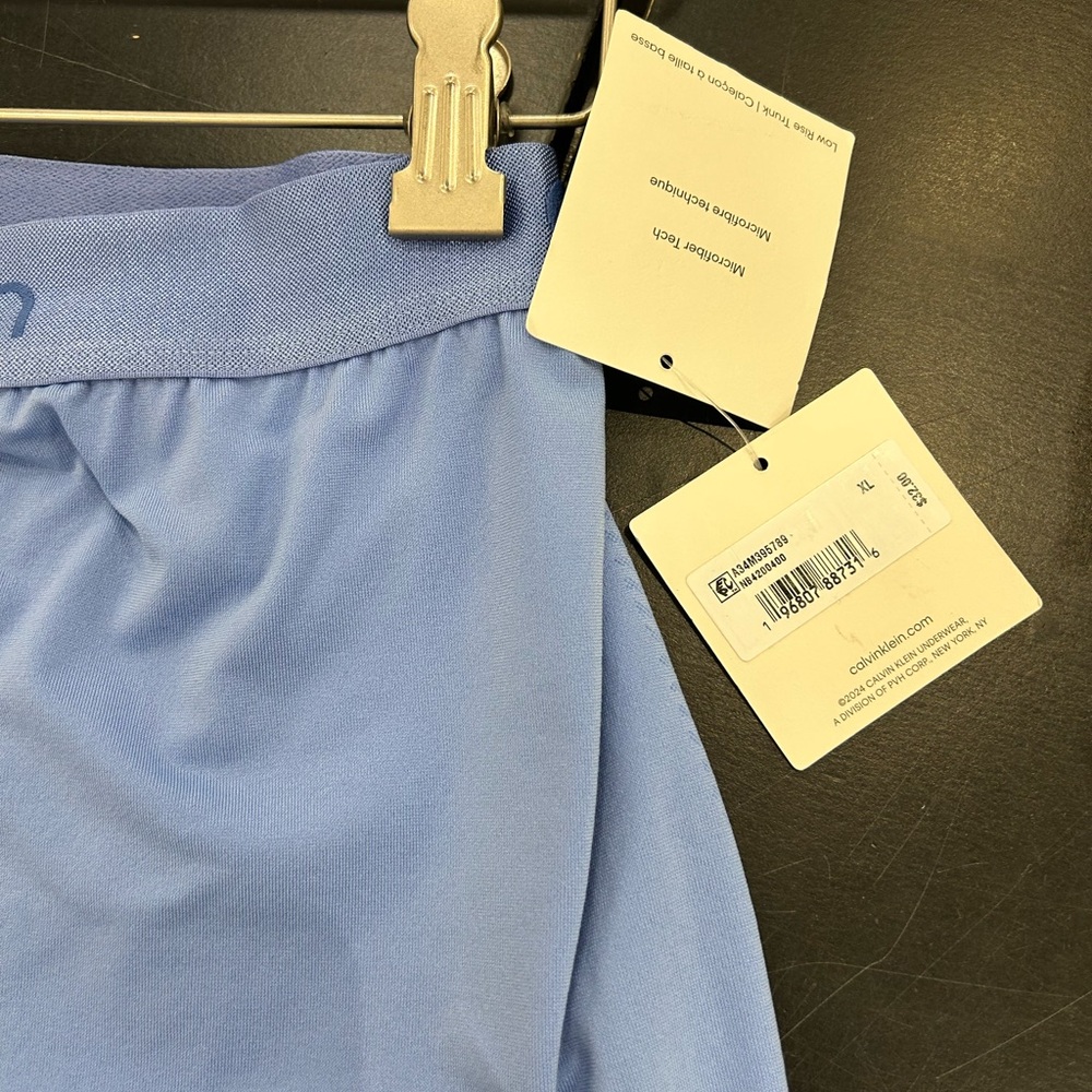 Calvin Klein Microfiber low rise  Trunk - blue new - Picture 8 of 9